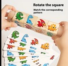 Wooden Rotating Building Blocks Educational Puzzle Toy- Shapes