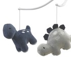 Bedtime Originals Roar Blue gray Dinosaur Musical Baby Crib Mobile