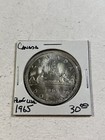 1965 Canada 1 Dollar Large Silver Coin Voyageur Proof Like