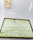 Vintage Baby Nursery Diaper Holder Lace Flowers Girl Light Green Stacker New