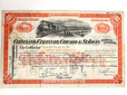 1950 Cleveland Railway Company Preferred Stock Share Certificate Transfer Stamps