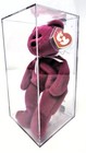 Authenticated New Face Magenta Teddy Ty Beanie Baby Bear Nf Mwmt Mq 3rd 1st Gen