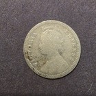 1878 1 4 Rupee British India Silver Foreign Coin Rare 44 000 Mintage Km 490