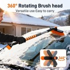 35 4   extendable Snow Brush And Ice Scraper  Telescoping Ice Scraper 360  rotating