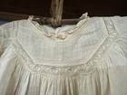 Antique Edwardian White Baby Child Christening Night Dress Hand Made Primitive