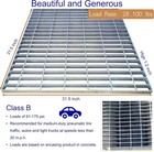 Galvanized Steel Drain Grate  32x32 Outdoor Drain Cover  B Class Sewer Grate  Du