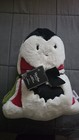 Martha Stewart Halloween Vampire Figural Faux Fur Decorative Pillow 16 In