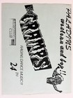 The Cramps Sd Flyer Misfits Black Flag Punk Poster Rare