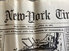  reprint  The New York Times April 15  1861 Civil War Fort Sumpter