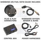 Glowshift 30 Psi Turbo Boost   Digital Wideband Afr Gauge Set  Black 7 Color 