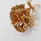 Mikimoto K18yg Carnation Flower Pearl Brooch Vintage Gold Pin Japan Rare