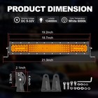 18  4-row Led Work Light Bar Spot Flood Driving Fog Lamp Offroad Truck Utv 20 