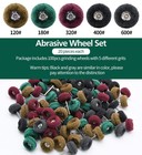 100pc Metal Polishing Buffing Abrasive Wheel Burr Kit Rotary Tool Set For Dremel