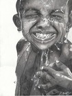 Original Pencil Sketch Realism Drawing Male Portrait Artwork Of Smiling Boy