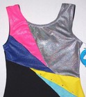 Moret Biketard Unitard Leotard Bodysuit Colorful Hologram Black Silver New Girl