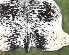 Black Speckled Brindle Cowhide Rug Genuine Cow Skin Hide Area Rug Decor
