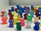 Vintage Gogos Crazy Bones - Clear Jellies Mega Lot 45x Bone - 1999 Magic Box Int