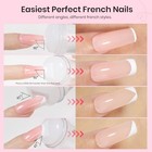 Beetles Nail Stamp - 3pcs Silicone French Tip Nail Stamp 0-0-15ml Sculpting Gel