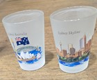3 Shot Glasses Sydney Australia Landmarks   Skyline   New Zealand Map Long Glass