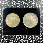 1969 1980 Egypt   Israel 2 Coin Peace Set Lot ov1982 Silver  With Case