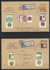 Palestine Israel 1946 Pictorials On Stamp Expo Reg Psc Cards Tel Aviv To Jaffa  