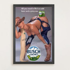 Blight Beer For The Farmers Sexy Girl Poster 16x24 Sexy Farm Girl Mancave Decor