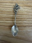 Vintage Hahnenklee Germany Witch Souvenir Spoon 800 Silver Harz Ornate Figural