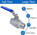 Full Port Ball Valve 3 4  Npt Heavy Duty Stainless Steel 304 Male X Female Threa