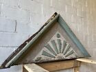 1800 s Antique Porch Gable Front Victorian Style Sunburst Chippy Paint Ornate