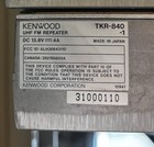 Kenwood Tkr-840-1 Uhf 450-480 Repeater W  Power Cable   Mic