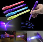 4pcs 2-in-1 Luminous Magic Uv Light Pen     Invisible Ink Drawing Toy For Kids