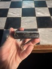 Vintage Mini Index A-z Flip Open Address Book - Black And Chrome - Unused