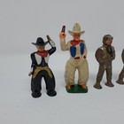 Mixed Lot Of 8 Vintage Lead Toy Figures Manoil Soliders Cowboys Submarine 3 
