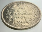 1902 H Canada 10 Cents Dime Km  10 Circulated Coin Ii978