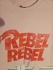  Bowie  rebel Rebel  Crop Top Band Small med T Shirt  s108 