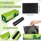 10 Boxed Rolls 2000 Counts Dog Poop Bags Bulk Leak Proof Dog Waste Bags Doggy Po