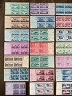 80 Different Mint Us Plate Blocks 3c-18c Postage Stamps 1945 To 1981