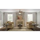 Campbell 52 In  Indoor Led Brushed Nickel Ceiling Fan With Light Kit  Downrod  R