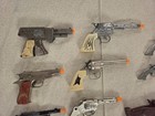 Vintage Toy Cap Gun Lot     Edison Giocattoli Hubley Cody Colt    For Parts display