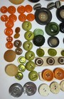 Lot 85 Vintage  Antique Plastic Celluloid Lucite Bakelite Mop Buttons