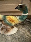 Vintage Ceramic Pheasant Figurine 12    Long Mid Century