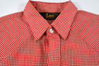 Lee Vintage 70-80s Red White Check Western Shirt Mens Size 20 Snap Front P-p 20 