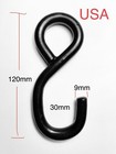 S Hook 10mm Thick 120mm X 50mm X 30mm Plastic Coated Tie Down Strap Pack Of 2pcs
