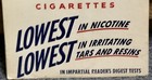 Vintage 1950   s Old Gold Cigarettes Cardboard Advertising Counter Sign 14x21 Rare