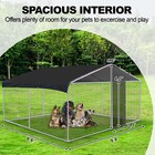 Outdoor Large 10 x10    6 56 x6 56  Pet Dog Run House Kennel Run House W  Cover