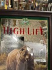 Miller High Life Beer Mirror Brown Bear