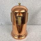 Vintage Copper   Brass Coffee Tea Pot With Swing Handle Made In Korea 9 5  Tall