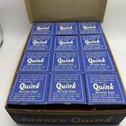 Parker Quink Microfilm Black V-mail Ink 2 Oz Bottles Case Of 12 Display Box Read
