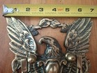 Vintage Cast Brass American Eagle Door Knocker Japan Aprox  7 x7 1 2 