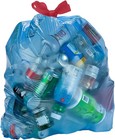 Blue Recycling Drawstring Trash Bags  Tall Kitchen  Unscented  13 Gallon  60 Cou